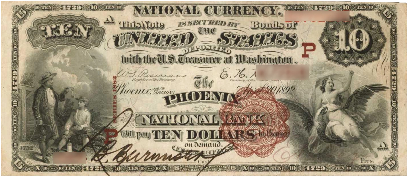Examples of valuable currency from Arizona