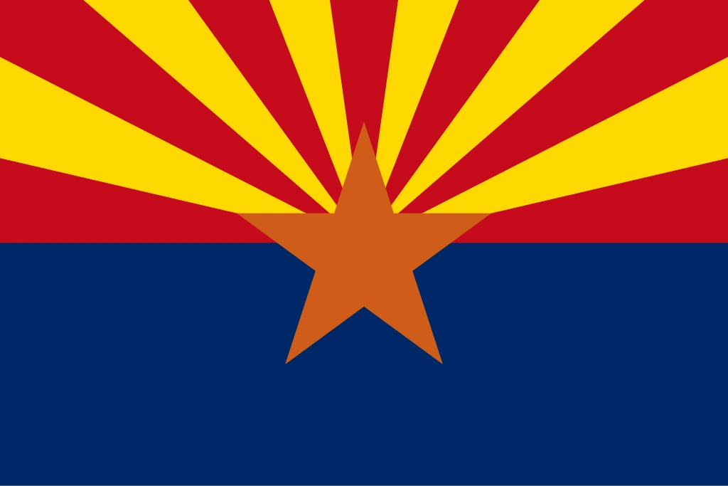 The state flag of Arizona